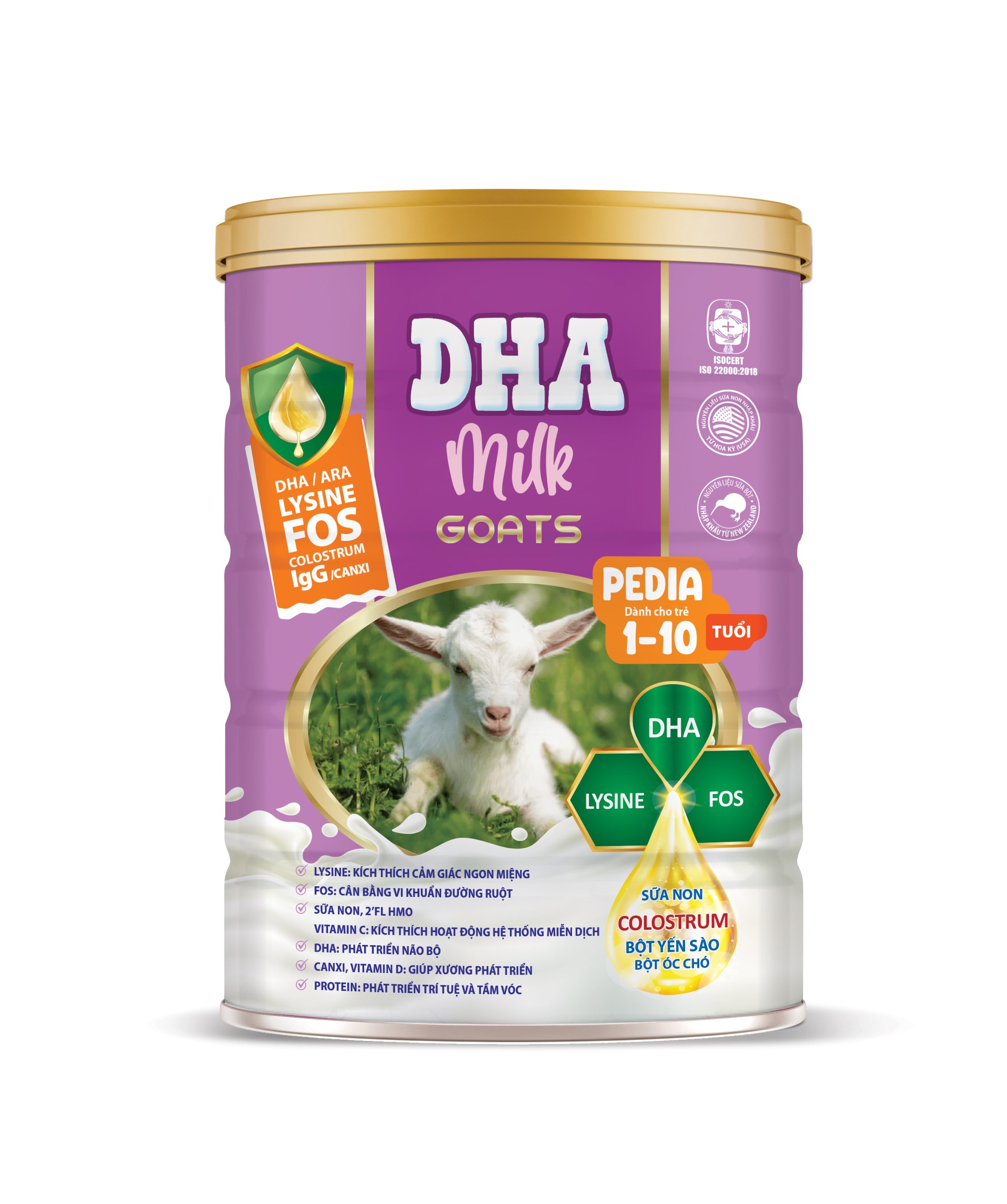 Sữa Dê DHA MILK GOATS PEDIA 900G